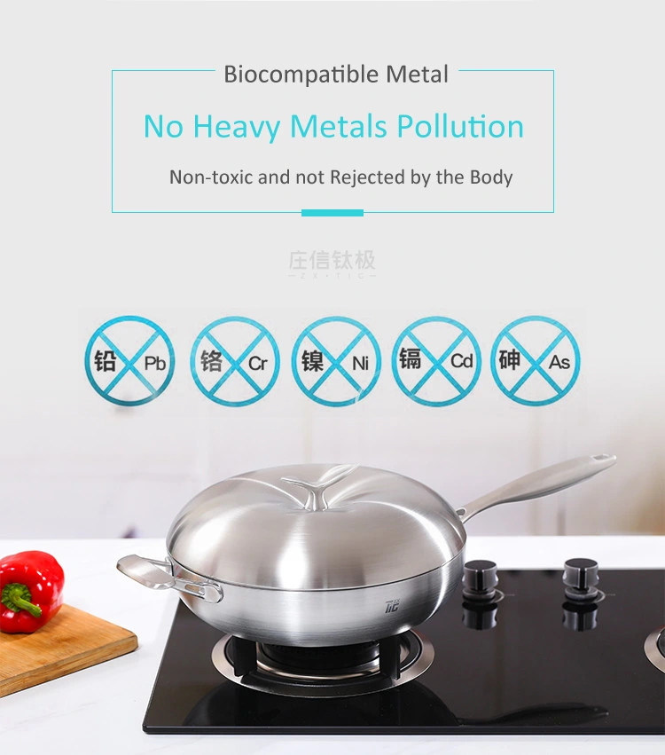 Wholesale Mufti-Functional New Product Titanium Stainless Steel Cook Cooking Pan